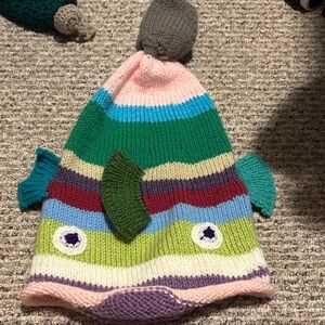 Colorful Crochet Fish-Themed Kids Hat